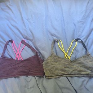 Two size 8 free to be Lululemon bras